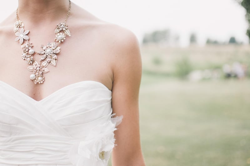 Bride in a classic wedding gown